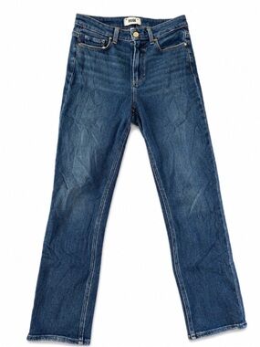 PAIGE women’s Cindy Straight Jeans in Dark Indigo Wash